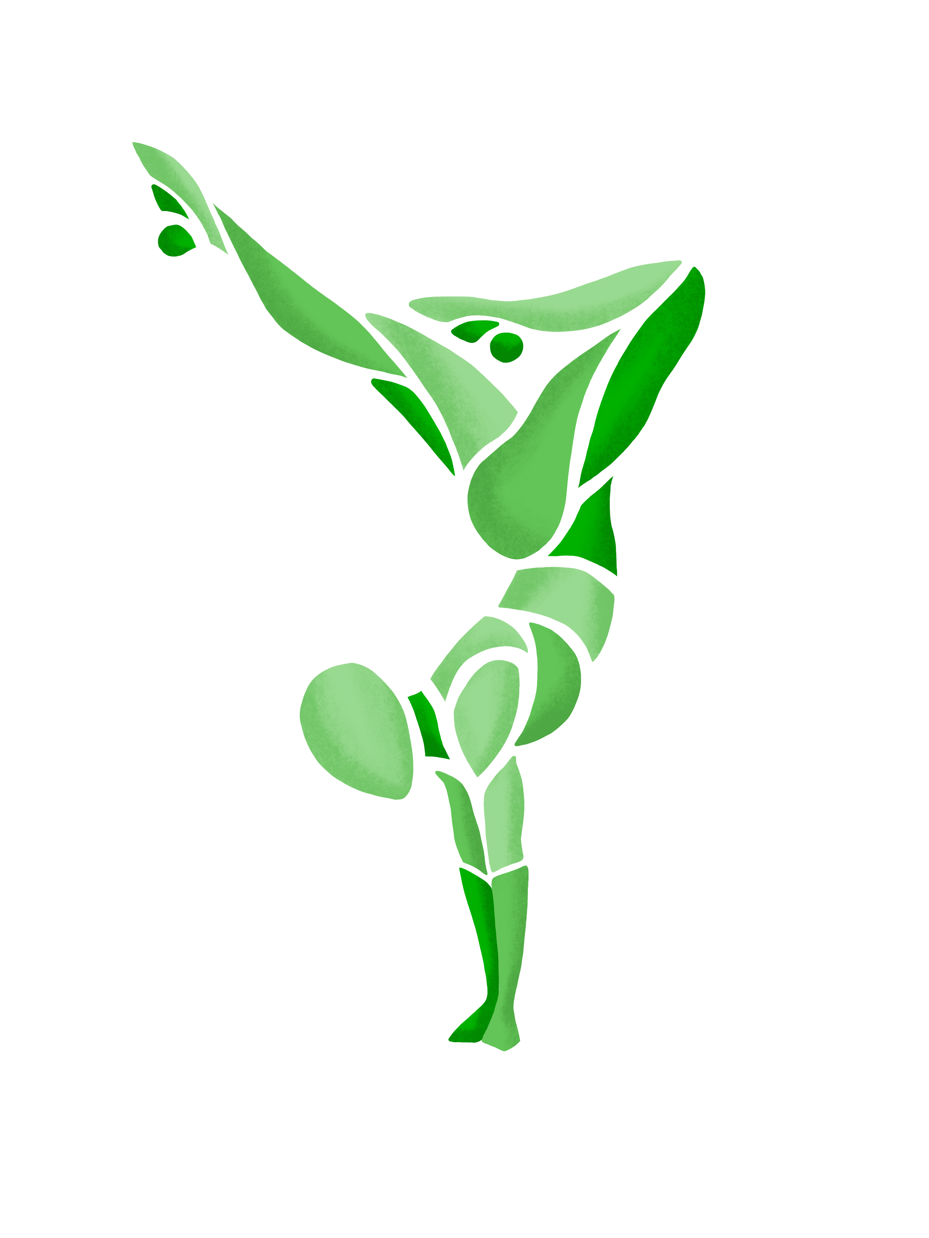 Grön gymnast